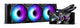 Phanteks Glacier One 360M25 LCD Processor Alt-i-en væskekøler 12 cm Sort 1 stk