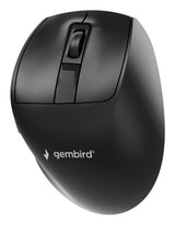 Gembird MUSW3-9B-01 mus Kontor Højre hånd RF Wireless + Bluetooth + USB Type-A Optisk 2400 dpi