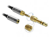 DeLOCK 85831 lydkabel 1 m 3.5mm Sort