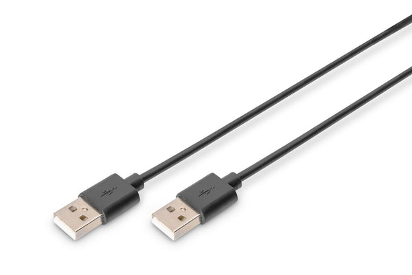 Digitus AK-300100-018-S USB-kabel USB 2.0 1,8 m USB A 0,48 Gbit/sek. Sort