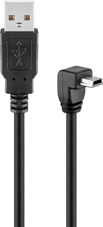 Goobay 4040849939716 USB-kabel USB 2.0 1,8 m USB A Mini-USB B 0,48 Gbit/sek. Sort