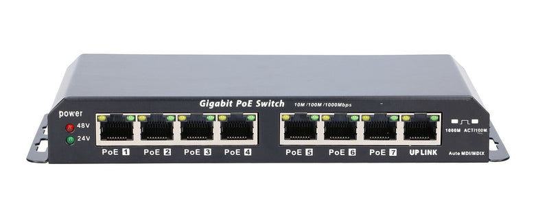 Extralink EX.1025 netværksswitch Ikke administreret L2 Gigabit Ethernet (10/100/1000) Strøm over Ethernet (PoE) 1U Sort