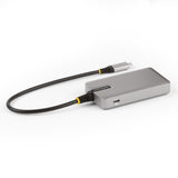StarTech.com HB31C3A1CDPPD3 interface hub USB 3.2 Gen 2 (3.1 Gen 2) Type-C 10000 Mbit/s Sølv