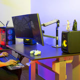 Ergotron LX Series Dual Stacking Arm 61 cm (24") Skrivebord Sølv