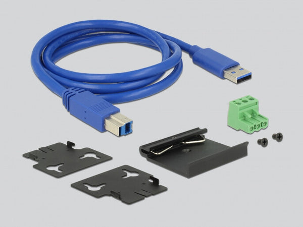DeLOCK 63311 interface hub USB 3.2 Gen 1 (3.1 Gen 1) Type-B 5000 Mbit/s Sort