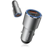 DUDAO R4PQ Car Charger 22.5W Universel Grå Cigartænder Hurtig opladning Automatisk