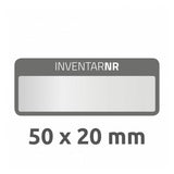 Avery 6905 selvklæbende etiket Rektandel Permanent Metallic, Hvid 50 stk