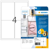 HERMA 8019 print etiket Transparent Selvklæbende printeretiket