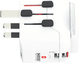 Skross PRO Light USB (2xA) - World Hvid
