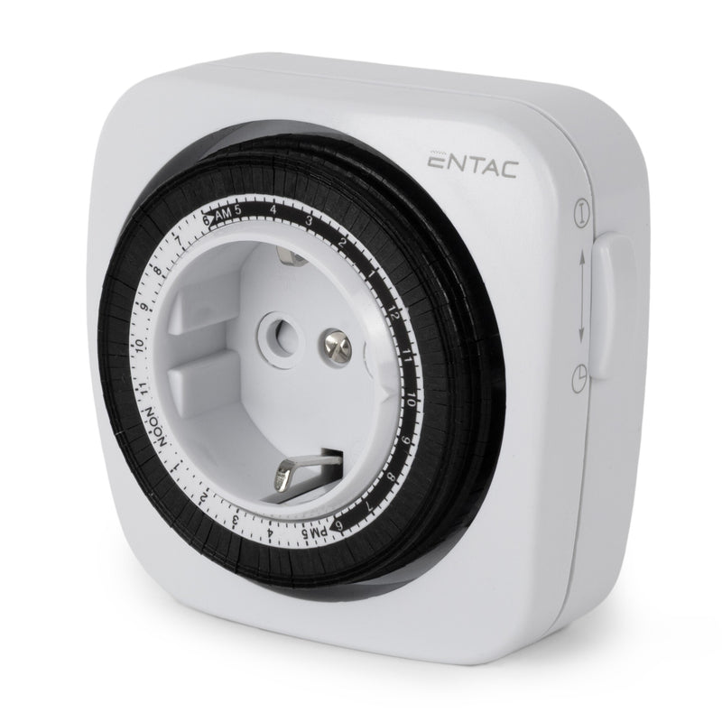 Entac EMTM24-1E strømstik adapter Sort, Hvid