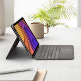 Logitech Folio Touch QWERTZ Tysk Smart Connector Grå