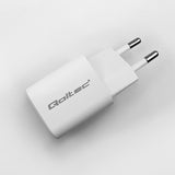 Qoltec 50763 oplader til mobil enhed Laptop, Bærbar spillekonsol, Strømbank, Smartphone, SmartWatch, Tablet Hvid Vekselstrøm Hurtig opladning Indendørs