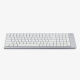 Lofree Flow 2 100 tastatur Universel USB + RF Wireless + Bluetooth QWERTY Sølv, Hvid