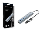Conceptronic HUBBIES21G interface hub USB 3.2 Gen 1 (3.1 Gen 1) Type-A 5000 Mbit/s Grå
