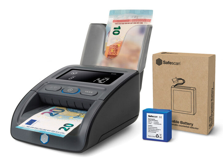Safescan 155-S Komplett enhed verificering af pengeseddel og Sort