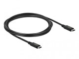 DeLOCK 86980 USB-kabel USB4 Gen 2x2 2 m USB C 20 Gbit/sek. 100 W Sort