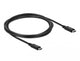 DeLOCK 86980 USB-kabel USB4 Gen 2x2 2 m USB C 20 Gbit/sek. 100 W Sort