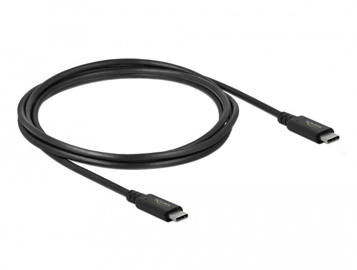 DeLOCK 86980 USB-kabel USB4 Gen 2x2 2 m USB C 20 Gbit/sek. 100 W Sort