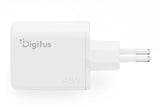 Digitus DA-10302 oplader til mobil enhed Universel Hvid Vekselstrøm Hurtig opladning Indendørs