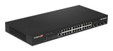Edimax Pro GS-5424LX: 24 Port Smart Switch Administreret L2 Gigabit Ethernet (10/100/1000) 1U Sort