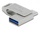 DeLOCK 54075 USB-nøgle 64 GB USB Type-A / USB Type-C 3.2 Gen 1 (3.1 Gen 1) Sølv