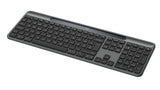 Logitech Signature Slim Solar + K980 tastatur Universel RF trådløs + Bluetooth QWERTZ Schweizisk Grafit