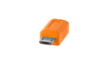 Tether Tools CUC2515-ORG USB-kabel USB 2.0 4,6 m USB C Micro-USB B 0,48 Gbit/sek. Orange