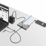 StarTech.com 5G2A1SGBB-USB-C-HUB dockingstation Ledningsført USB 3.2 Gen 1 (3.1 Gen 1) Type-C Grå