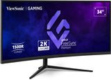 Viewsonic VX3418C-2K computerskærm 86,4 cm (34") 3440 x 1440 pixel UltraWide Quad HD Sort