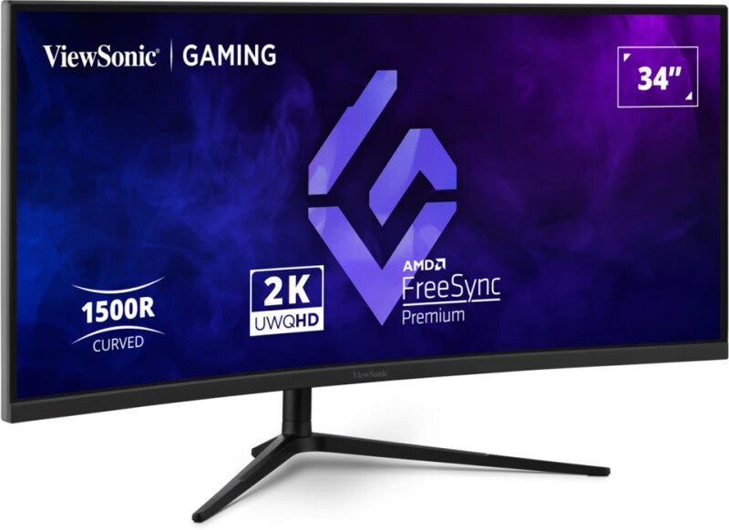 Viewsonic VX3418C-2K computerskærm 86,4 cm (34") 3440 x 1440 pixel UltraWide Quad HD Sort