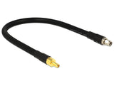 DeLOCK 0.4m RP-SMA/RP-SMA koaxial kabel 0,4 m Sort