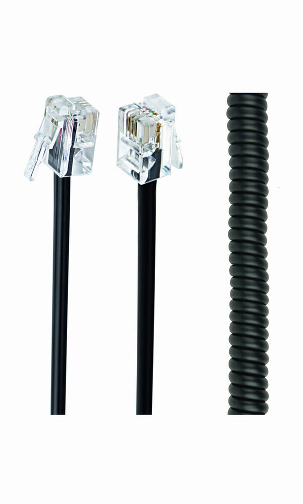 Gembird TC4P4CS-2M telefonkabel Sort