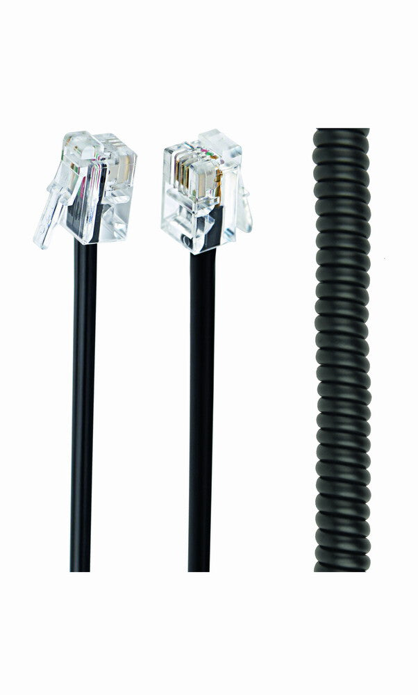Gembird TC4P4CS-2M telefonkabel Sort