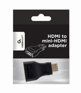 Gembird A-HDMI-FC kabel kønsskifter mini-HDMI Sort