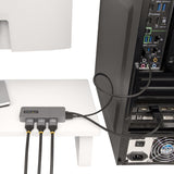 StarTech.com MST14DP123HD videokabel adapter 0,3 m DisplayPort 3 x HDMI Grå