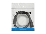 Lanberg CA-C19E-10CC-0018-BK el-ledning Sort 1,8 m C19 forbinder C20 forbinder