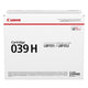 Canon 039H tonerpatron 1 stk Original Sort