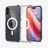 Spigen Ultra Hybrid (MagFit) mobiltelefon etui 15,5 cm (6.1") Cover Transparent, Hvid