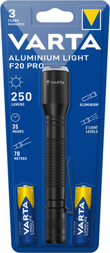 Varta Aluminium Light F20 Pro Hånd lommelygte LED