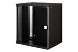 Digitus DN-49207 stativ 12U Vægmonteret stativ Sort