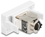 DeLOCK 90905 stikkontakt RJ-45 Sølv, Hvid