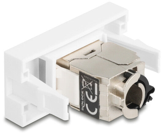 DeLOCK 90905 stikkontakt RJ-45 Sølv, Hvid