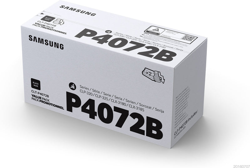Samsung Pakke med 2 CLT-P4072B-tonerpatroner, sort