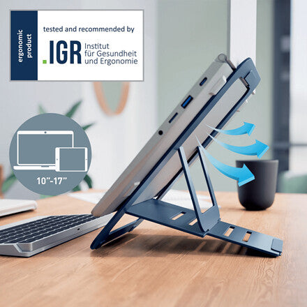 Leitz Ergo aluminium ultraflad justerbar laptop stand