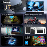 Hisense 55U7SE TV 139,7 cm (55") 4K Ultra HD Smart TV Wi-Fi Sort, Grå