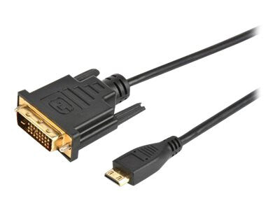 Prokord HDMI-D 0114 videokabel adapter 1 m HDMI Type C (Mini) DVI-D Sort