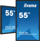 iiyama TF5539AS-B1AG skilte display Kiosk design 138,7 cm (54.6") LED 435 cd/m² 4K Ultra HD Sort Berøringsskærm Indbygget processer Android 11 24/7