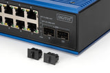 Digitus DN-651150 netværksswitch Ikke administreret Gigabit Ethernet (10/100/1000) Sort, Blå