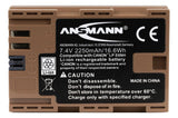 Ansmann 1400-0083 batteri til kamera/videokamera Lithium-Ion (Li-Ion) 2250 mAh