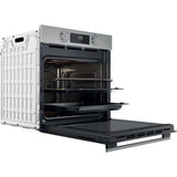 Whirlpool OMK58HR0X 71 L Sort, Rustfrit stål
